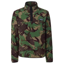 Men's Lands' End Patterned Fleece Snap-Neck Pullover