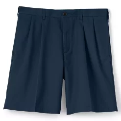 Men's Lands' End Classic-Fit 9-inch Pleated No-Iron Chino Shorts -Stylish Men-Lands' End 4545450 ALT3