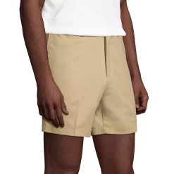 Men's Lands' End Comfort Waist 6-inch No-Iron Chino Shorts -Stylish Men-Lands' End 4545453 ALT2