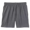 Men's Lands' End Jersey Knit Shorts -Stylish Men-Lands' End 4548871 Charcoal Heather