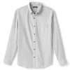 Men's Lands' End Traditional-Fit Flagship Flannel Shirt -Stylish Men-Lands' End 4549519 Gray Heather