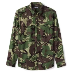 Big & Tall Lands' End Tailored-Fit Print Flagship Flannel Shirt