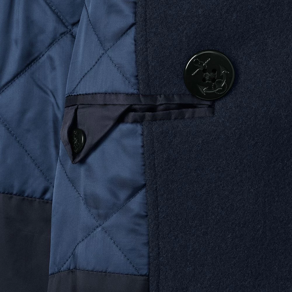 Men's Lands' End Wool-Blend Double-Breasted Peacoat 5 Men's Lands' End Wool-Blend Double-Breasted Peacoat - Image 3