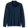 Men's Lands' End Comfort-First Solid Mesh Polo 2 Men's Lands' End Comfort-First Solid Mesh Polo -Stylish Men-Lands' End 4551709 Radiant Navy