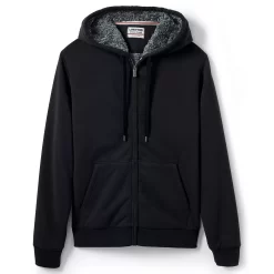 Men's Lands' End Serious Sweats Full-Zip Sherpa Hoodie