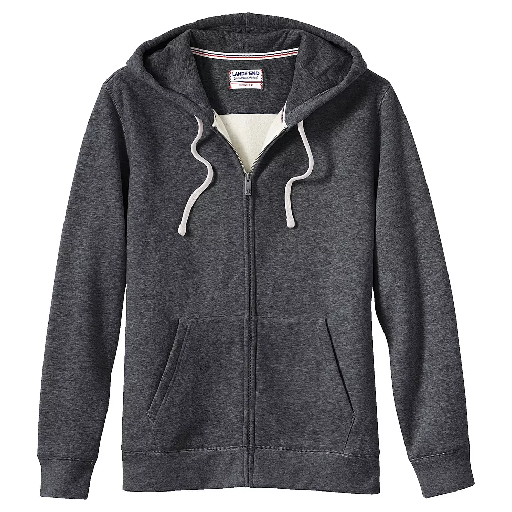Men's Lands' End Serious Sweats Full-Zip Hoodie 3 Men's Lands' End Serious Sweats Full-Zip Hoodie