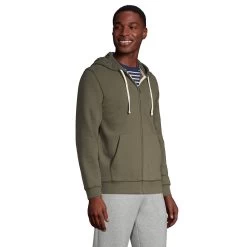 Big & Tall Lands' End Serious Sweats Full-Zip Hoodie -Stylish Men-Lands' End 4552015 ALT2
