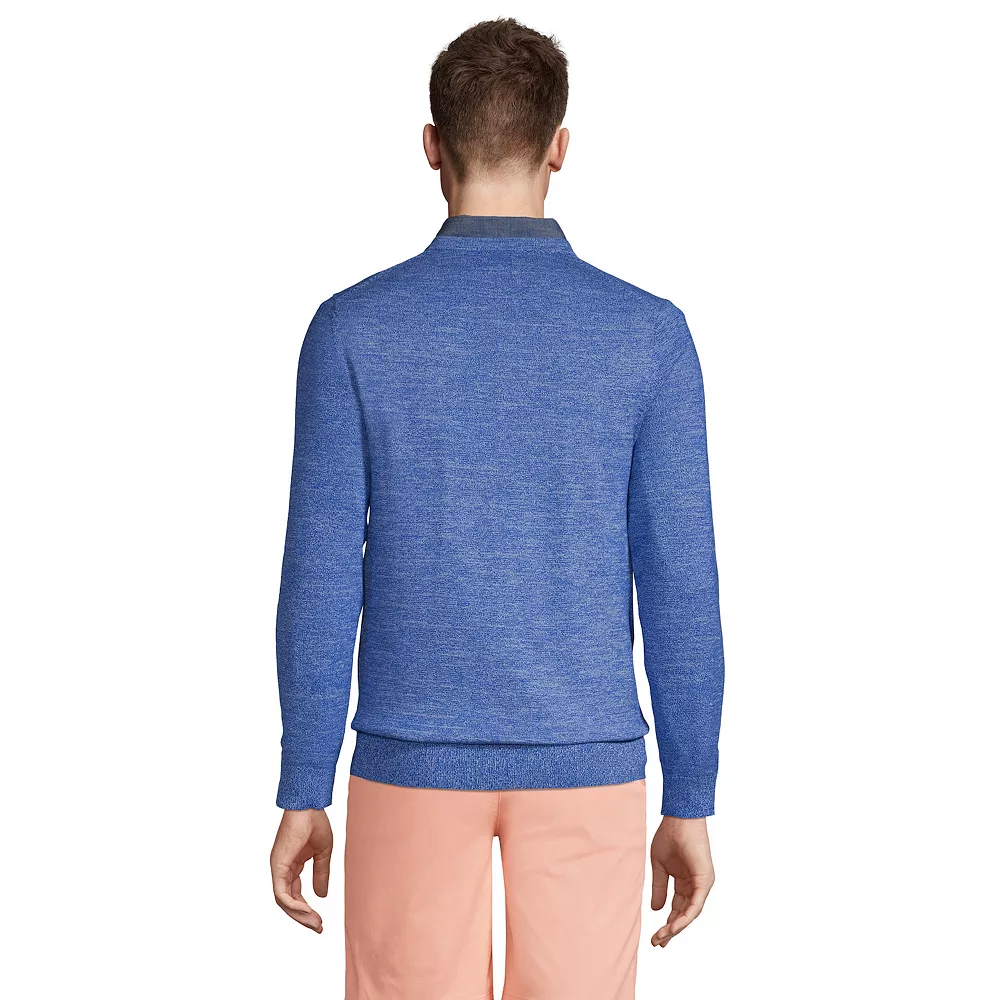 Men's Lands' End Classic-Fit Fine-Gauge Supima Cotton V-neck Sweater 4 Men's Lands' End Classic-Fit Fine-Gauge Supima Cotton V-neck Sweater - Image 2