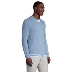 Men's Lands' End Fine-Gauge Cashmere V-neck Sweater -Stylish Men-Lands' End 4552780 ALT2