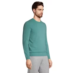 Big & Tall Men's Lands' End Fine Gauge Cashmere Crewneck Sweater -Stylish Men-Lands' End 4552785 ALT2