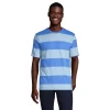 Men's Lands' End Super-T Striped Tee -Stylish Men-Lands' End 4553951 Chicory Blue Stripe