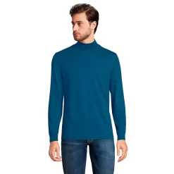 Men's Lands' End Super-T Mock Turtleneck