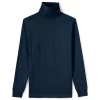Big & Tall Lands' End Super-T Turtleneck -Stylish Men-Lands' End 4555566 Radiant Navy