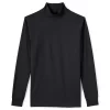 Big & Tall Lands' End Super Mock Turtleneck 2 Big & Tall Lands' End Super Mock Turtleneck -Stylish Men-Lands' End 4555571 Black