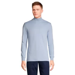 Big & Tall Lands' End Super Soft Supima Mock Turtleneck