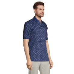 Men's Lands' End Jacquard Super Soft Supima Polo -Stylish Men-Lands' End 4557198 ALT2