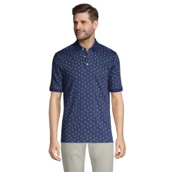 Men's Lands' End Jacquard Super Soft Supima Polo