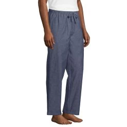 Big & Tall Lands' End Broadcloth Pajama Sleep Pants -Stylish Men-Lands' End 4561213 ALT2
