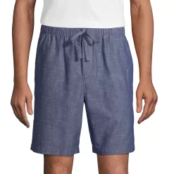 Men's Lands' End Broadcloth Pajama Sleep Shorts