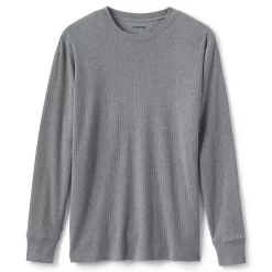 Big & Tall Lands' End Knit Rib Crewneck Pajama Shirt