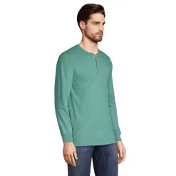 Men's Lands' End Super-T Henley -Stylish Men-Lands' End 4561322 ALT2