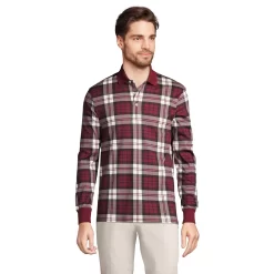 Big & Tall Lands' End Classic-Fit Jacquard Super Soft Supima Polo
