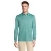 Men's Lands' End Classic-Fit Super Soft Supima Pocket Polo -Stylish Men-Lands' End 4561437 Teal Shadow