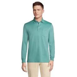 Men's Lands' End Classic-Fit Super Soft Supima Pocket Polo