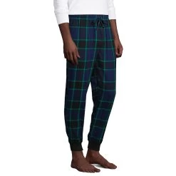 Men's Lands' End Flannel Jogger Pajama Pants -Stylish Men-Lands' End 4561557 ALT2