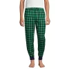 Men's Lands' End Flannel Jogger Pajama Pants -Stylish Men-Lands' End 4561557 Emerald Gulf Check