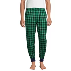 Men's Lands' End Flannel Jogger Pajama Pants