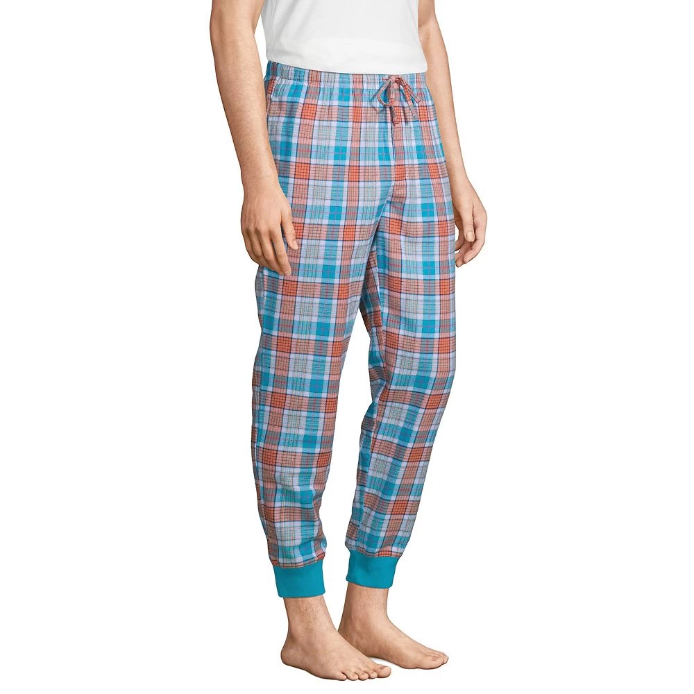 Big & Tall Lands' End Plaid Flannel Jogger Pajama Sleep Pants 5 Big & Tall Lands' End Plaid Flannel Jogger Pajama Sleep Pants - Image 3