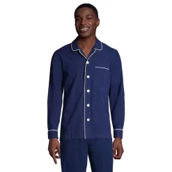 Men's Lands' End Chambray Pajama Sleep Shirt