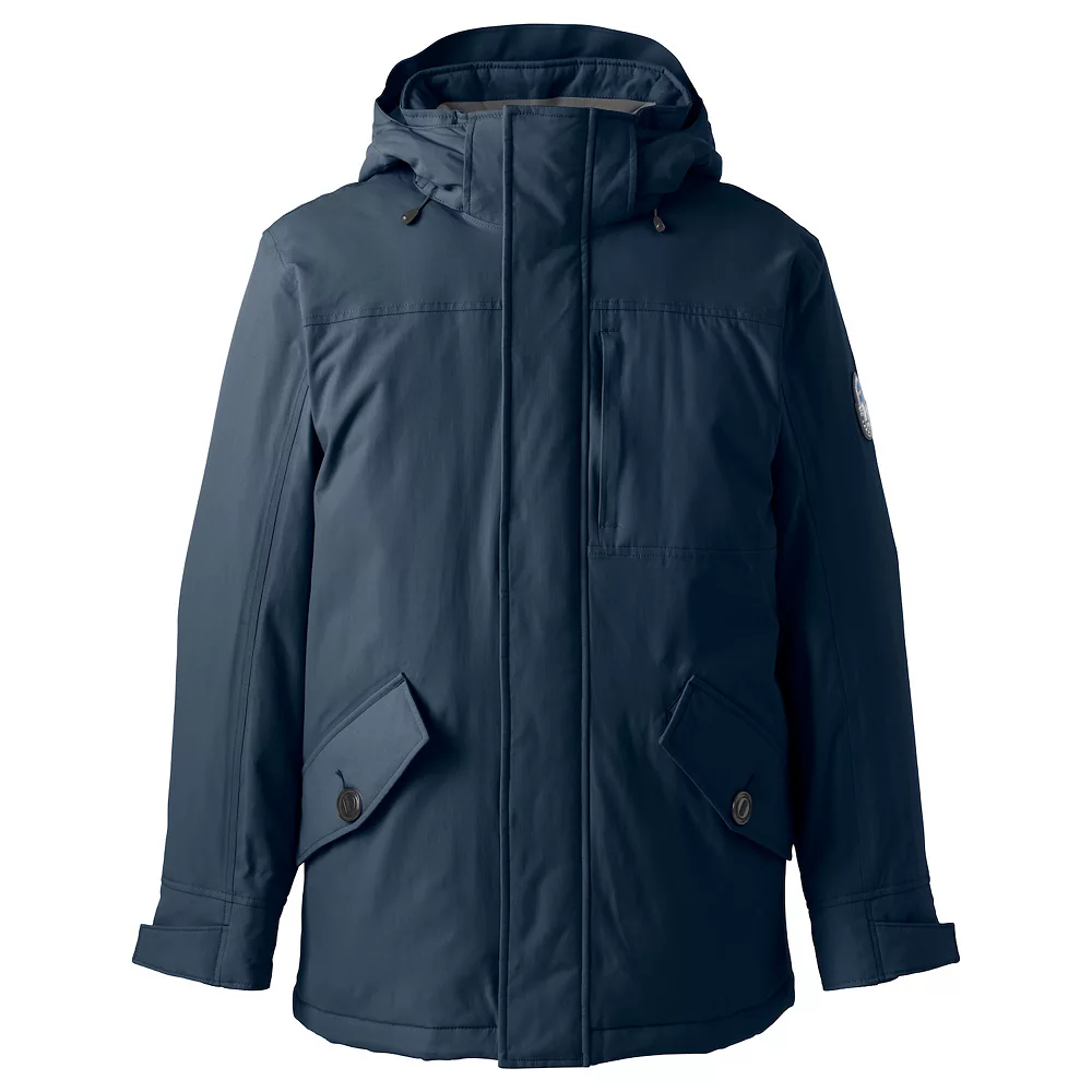 Men's Lands' End Waterproof Squall Stadium Long Coat 3 Men's Lands' End Waterproof Squall Stadium Long Coat