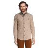 Big & Tall Lands' End Traditional-Fit Rugged Flannel Button-Down Shirt -Stylish Men-Lands' End 4562705 Brown Glen Check