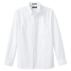 Men's Lands' End Button-Down Sail Rigger Oxford Button-Down Shirt