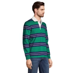 Big & Tall Lands' End Rugby Shirt -Stylish Men-Lands' End 4569481 ALT2