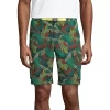 Men's Lands' End Outrigger Quick-Dry 9-inch Belted Cargo Swim Trunks
