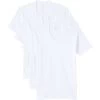 Men's Lands' End V-Neck Undershirt 3 Pack -Stylish Men-Lands' End 4608116 White
