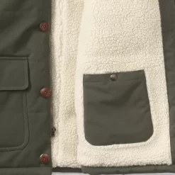 Men's Lands' End Sherpa Lined Barn Coat -Stylish Men-Lands' End 4614977 ALT2