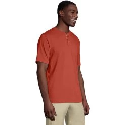 Men's Lands' End Classic-Fit Super-T Henley -Stylish Men-Lands' End 4921759 ALT2