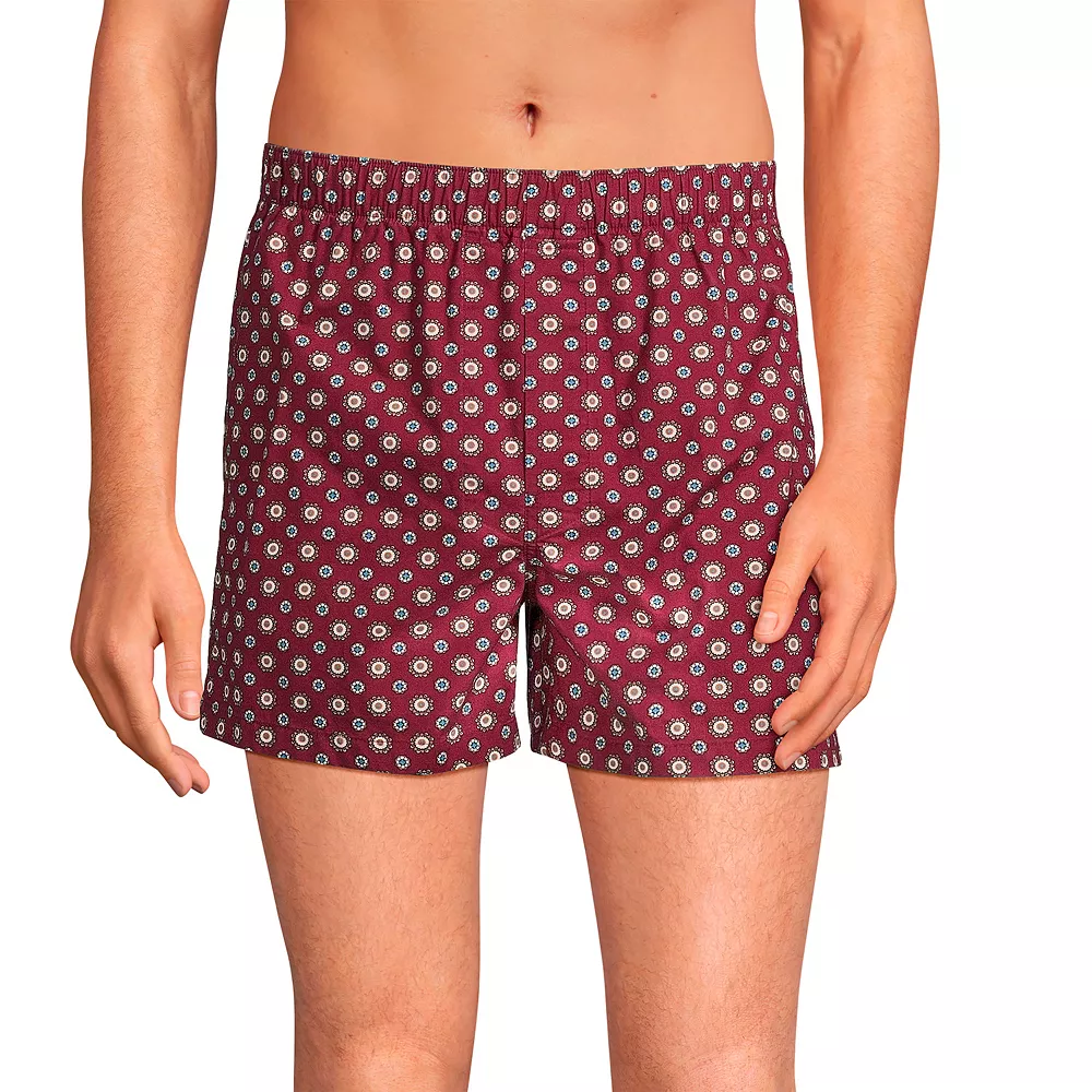 Men's Lands' End Broadcloth 3-Pack Boxers 4 Men's Lands' End Broadcloth 3-Pack Boxers - Image 2