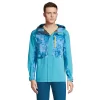 Men's Lands' End 2.5 Layer Waterproof Shell Jacket -Stylish Men-Lands' End 4940857 Turquoise Dye Block