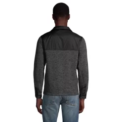 Men's Lands' End Hybrid Sweater Fleece Shirt Jacket -Stylish Men-Lands' End 4941417 ALT