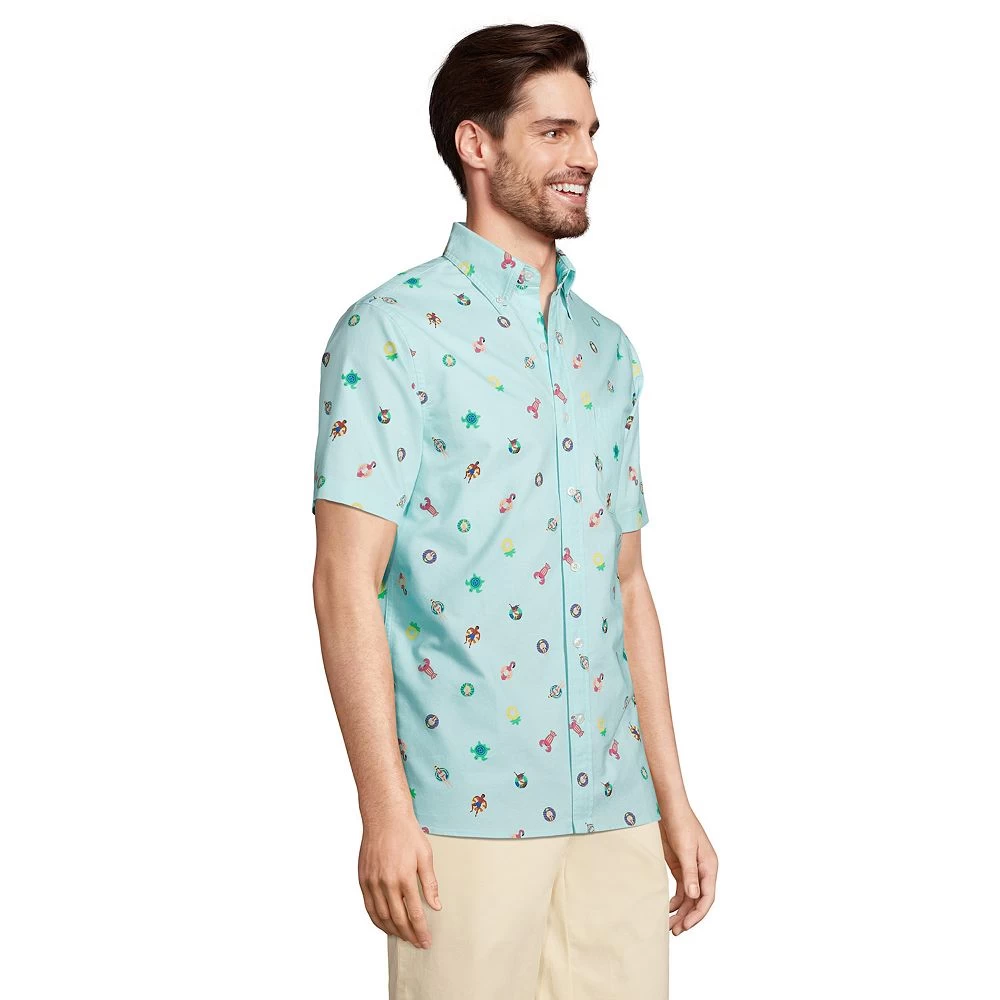 Men's Lands' End Classic-Fit Sail Rigger Oxford Button-Down Shirt 5 Men's Lands' End Classic-Fit Sail Rigger Oxford Button-Down Shirt - Image 3