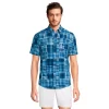 Men's Lands' End Classic-Fit Tailored-Fit Madras Plaid Button-Down Shirt -Stylish Men-Lands' End 5015885 Blue Patchwork