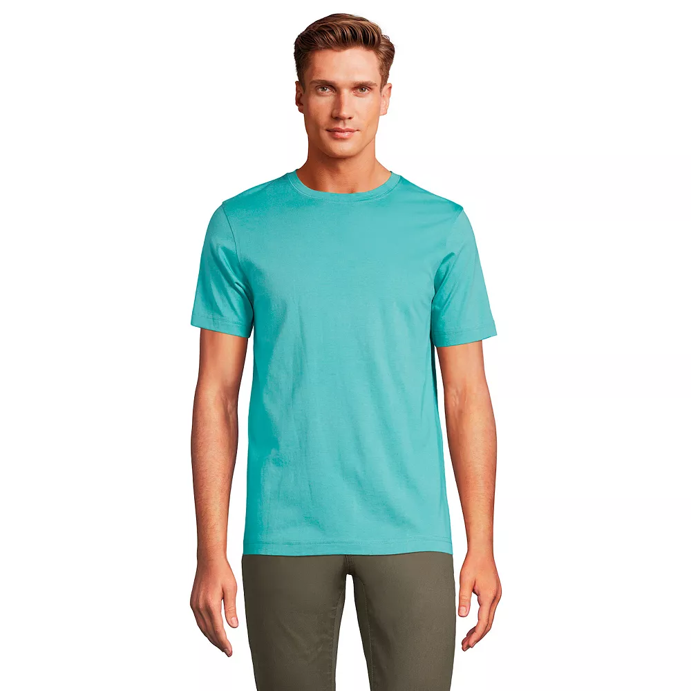 Men's Lands' End Supima Crewneck Tee 3 Men's Lands' End Supima Crewneck Tee