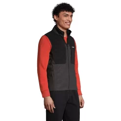 Men's Lands' End Grid Fleece Vest -Stylish Men-Lands' End 5177486 ALT2