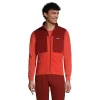 Men's Lands' End Grid Fleece Vest -Stylish Men-Lands' End 5177486 Orange Clay