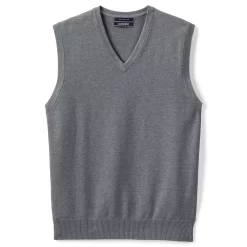 Men's Lands' End Fine-Gauge Supima Cotton Sweater Vest